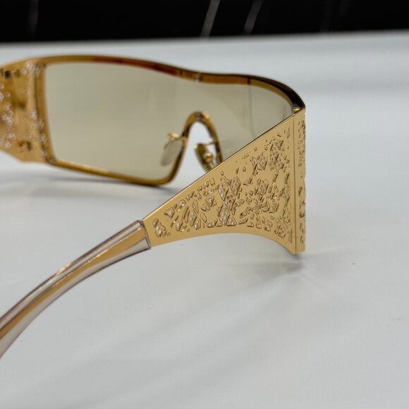 NEW DOLCE&GABBANA DG2317 02/71 GOLD/BLACK SUNGLASSES DG2317 0271 EYEWEAR - Picture 9 of 13
